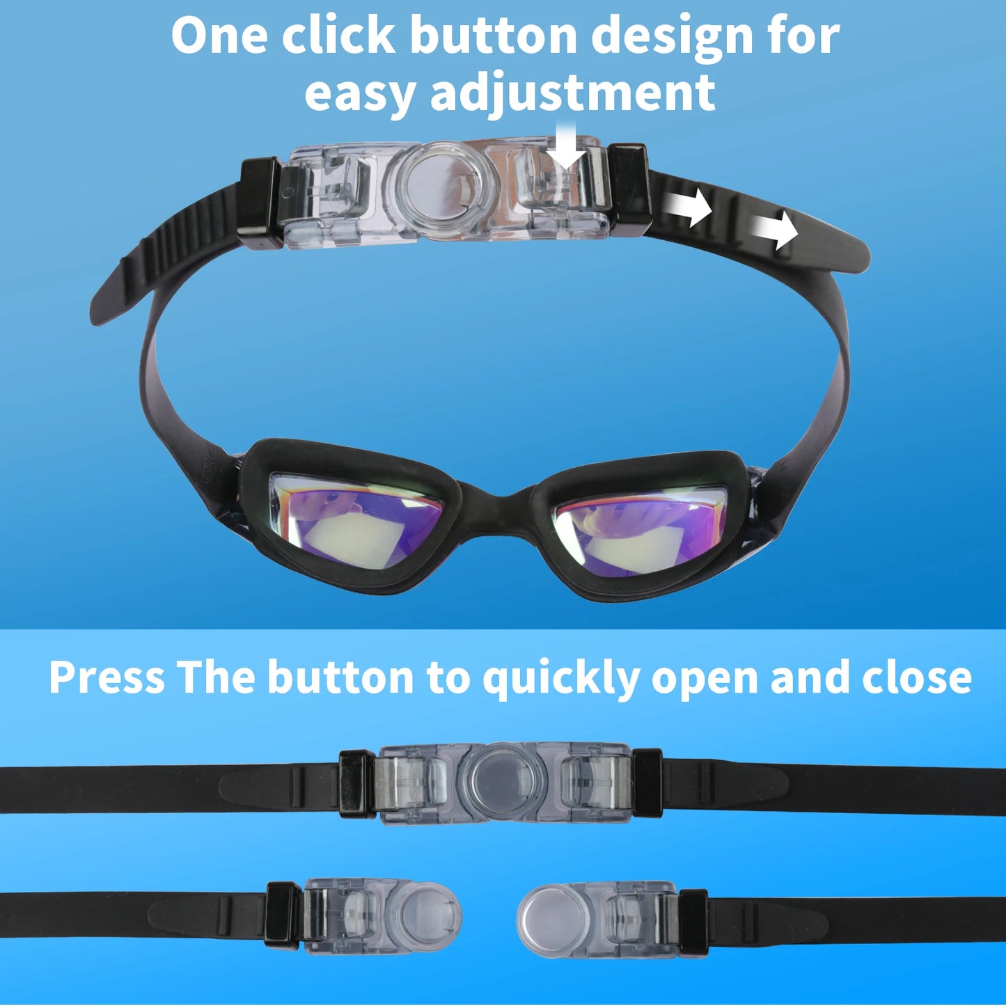 Swimming Goggles Anti-Fog Waterproof No Leaking Swim Goggles for Adult Children