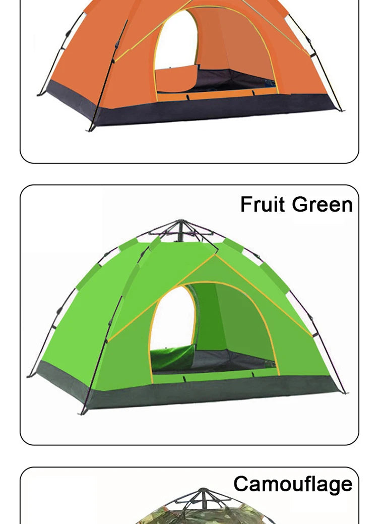 EMER Outdoor Camping Tent Automatic One-touch Tent Waterproof Picnic Tourist House for Travel Hiking Fishing Camping Supplies