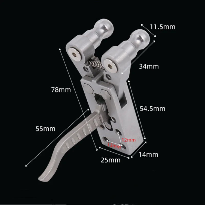 Stainless Steel Slingshot Release Device Polishing DIY Catapult Rifle Trigger Outdoor Hunting Shooting Tools