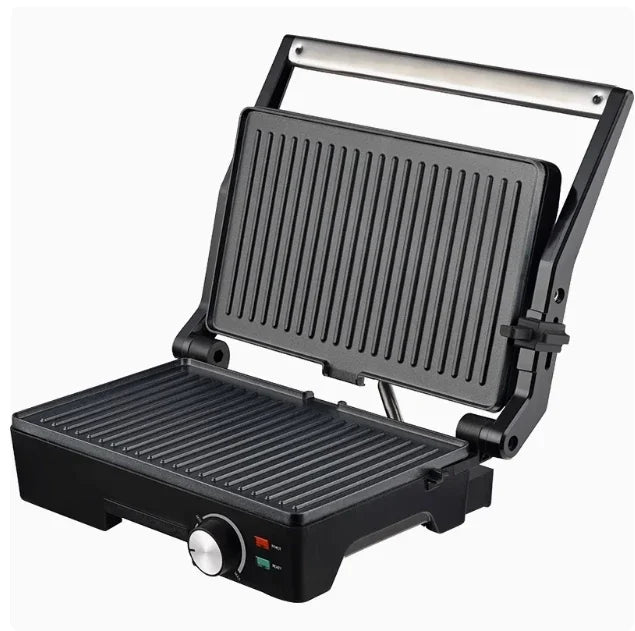 220V UK Multifunctional Steak Maker Panini Press Sandwich Grill Commercial Breakfast Burger Machine for Home Use EL