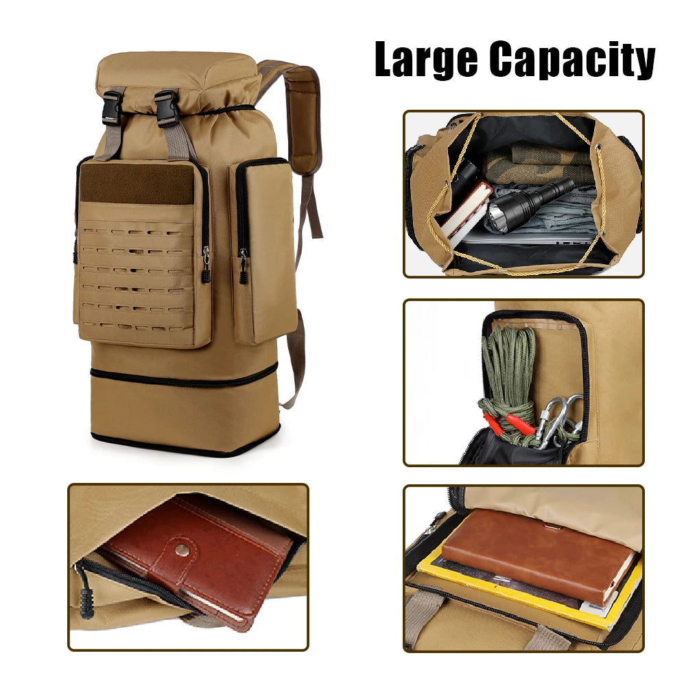 Tactical Backpack Camping Hiking Bag Large Capacity EDC Tool Storage Bag for Outdoor Sport Camping Climbing Hiking Hunting