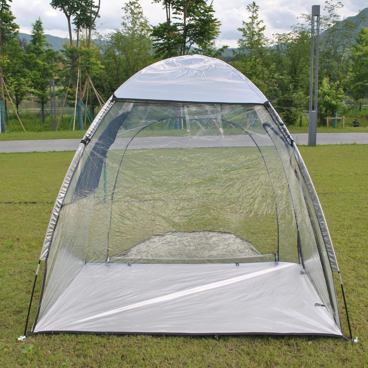 Sports Tent All Weather Clear Sport Shelter Waterproof and Windproof with Detachable Top Cover Rain Tent,PVC tent,Warm keep tent