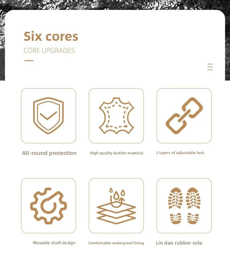 2PCS Waterproof Motorcycle Riding Boots Men Women Genuine Leather Adventure Touring Anti-Slip Protective All-Season CE Certified