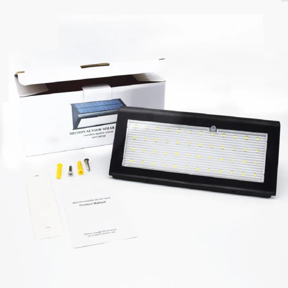 Super Bright 48LED Solar Light Outdoor WaterProof Motion Sensor 4 Mode Lighting Solar Flood Light for Garden Security Yard Patio