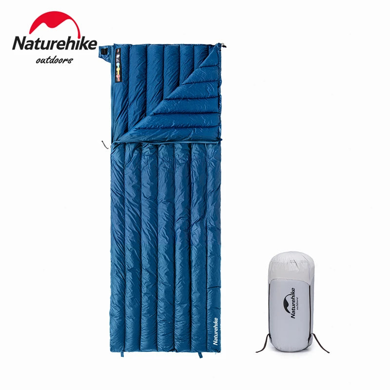 Naturehike Duck Down Sleeping Bag Ultralight Waterproof Four Seasons Envelope Sleeping Bag Camping Fishing Sleeping Bag CW295