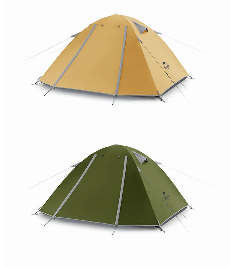 Naturehike Ultralight Tent 3-4 Person Waterproof Camping hiking tent Outdoor Double Layer Hiking Fishing Tourist Beach Tents