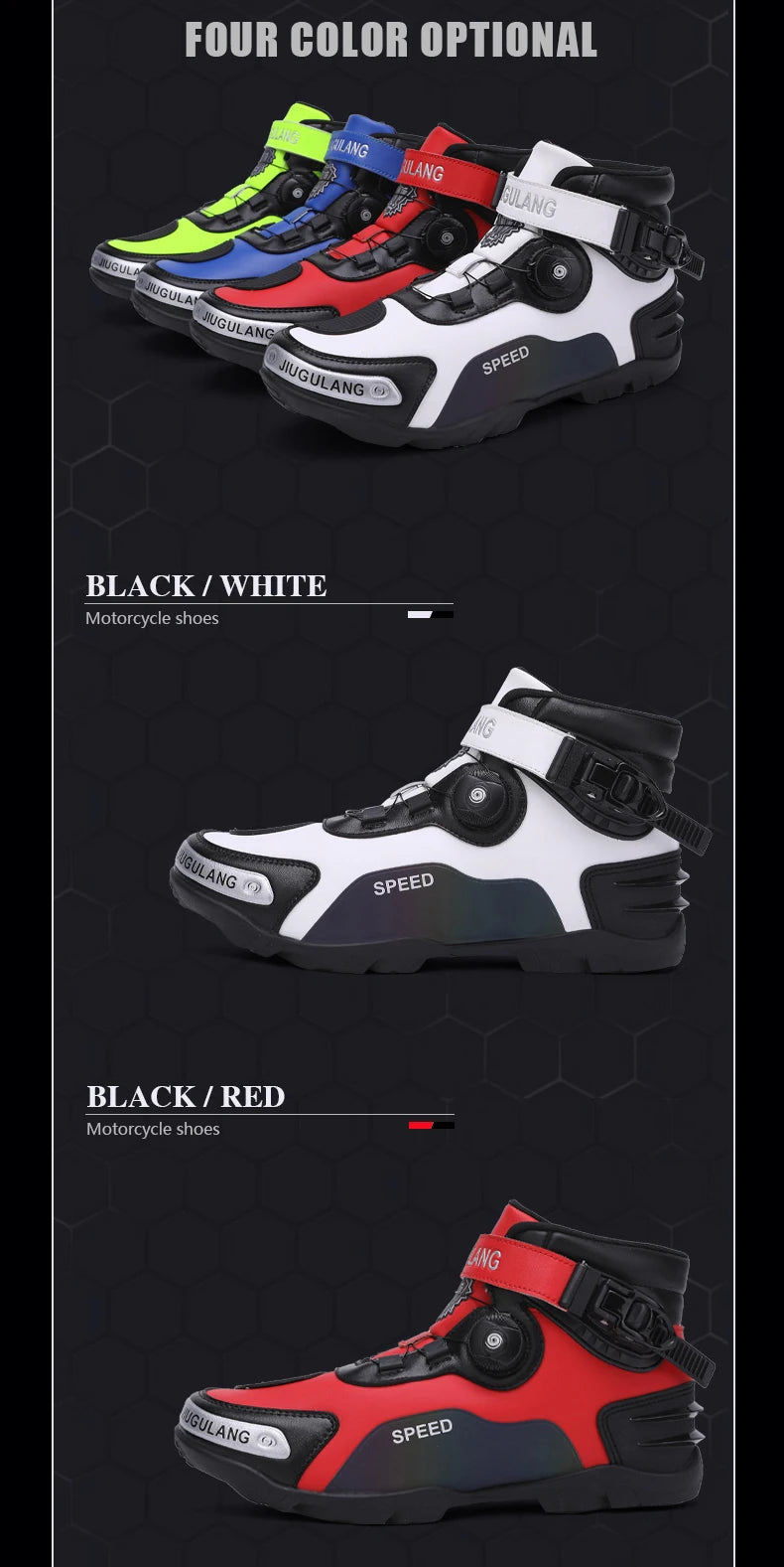 New Motorcycle riding shoes Motorcycle cross-country short boots Racing shoes Motorcycle cross-country shoes