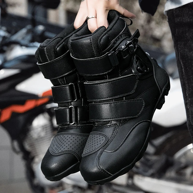 Motorcycle Riding Shoes Breathable Motorcross Off-road Short Boots Man Women Rider Motocross Equipment Anti-fall Racing Shoes 47