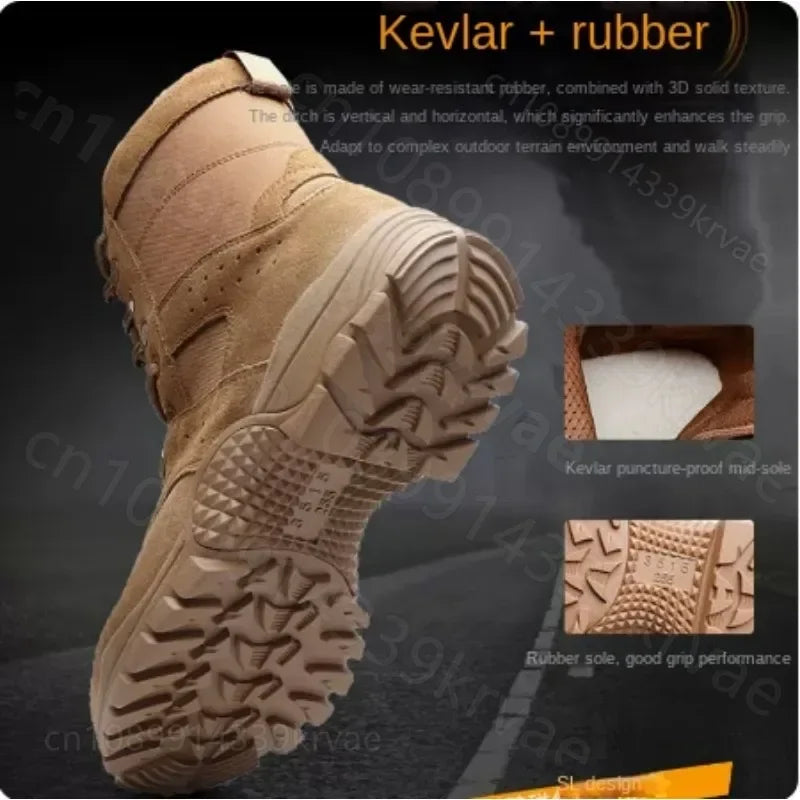 3515 Genuine Brown Boots Spring/Summer Genuine Leather Durable Off Road Mountaineering Training Desert Boots botas para moto