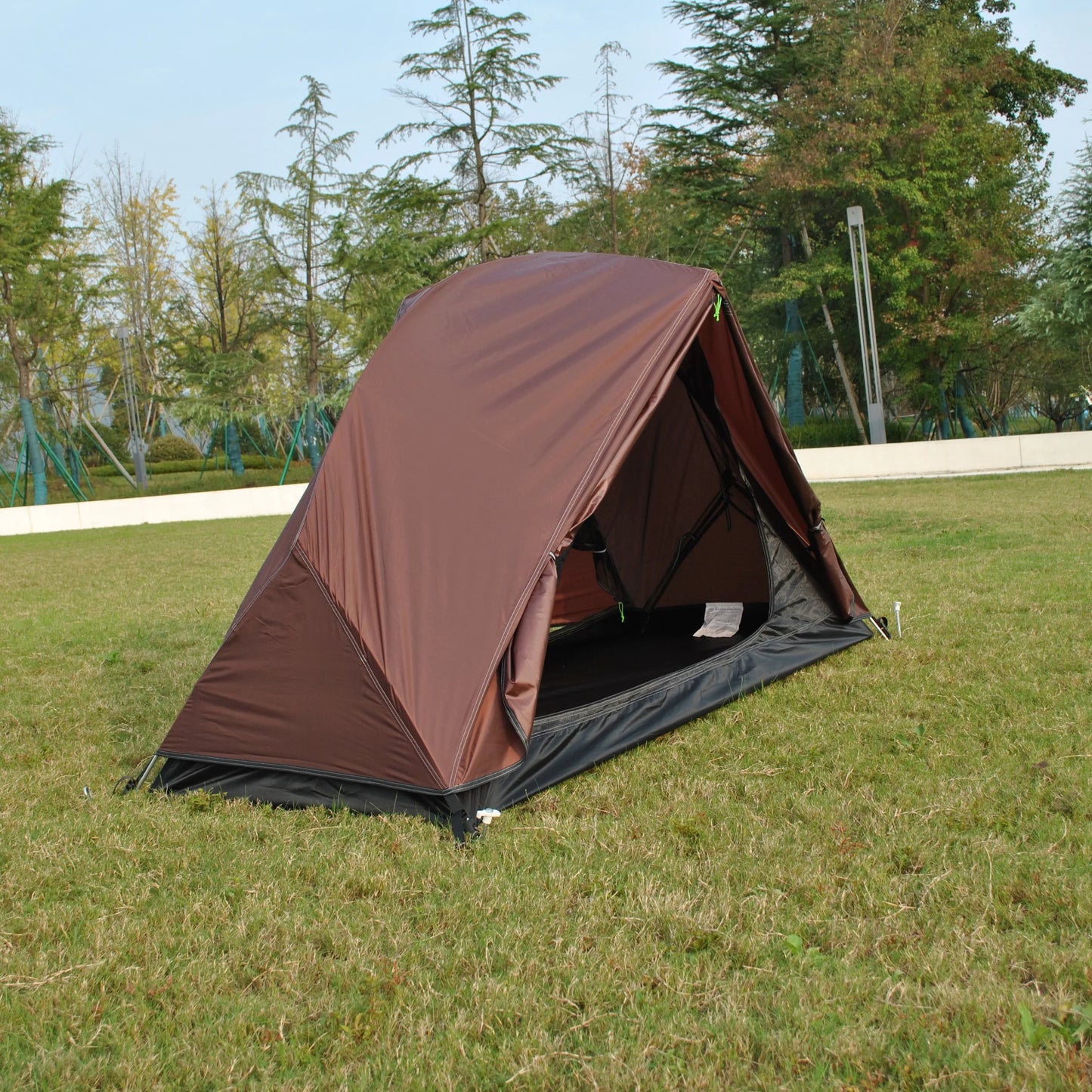 Ultralight Double Layer 1 Person Camping Tent, CZX-217 Waterproof Ultralight 1 Person Backpacking Tent Come with Footprint