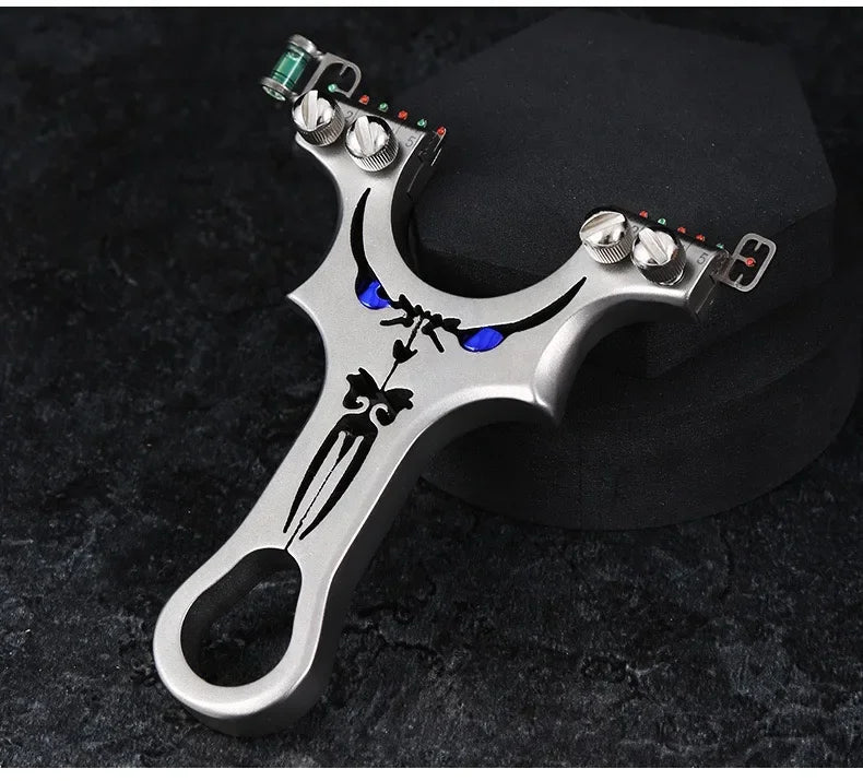 Flat rubber Band Outdoor Shooting Powerful Handheld Bow New  Professional 304 Stainless steel Slingshot For Hunting Catapult