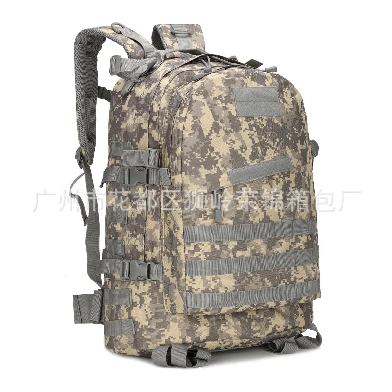 Upgraded 3D Bag Camouflage Mountaineering Bag Tactical Backpack Outdoor Camping Travel Bag