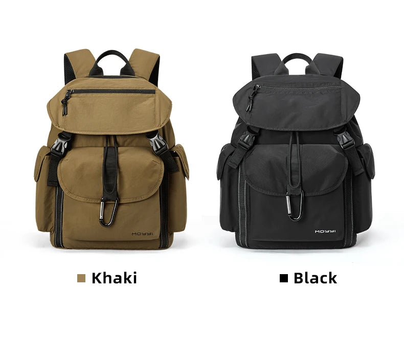 MOYYI Outdoor Waterproof Drawstring Men Women Travel Laptop Backpack Fashion Large Capacity Mountain Climbing Flip Rucksack