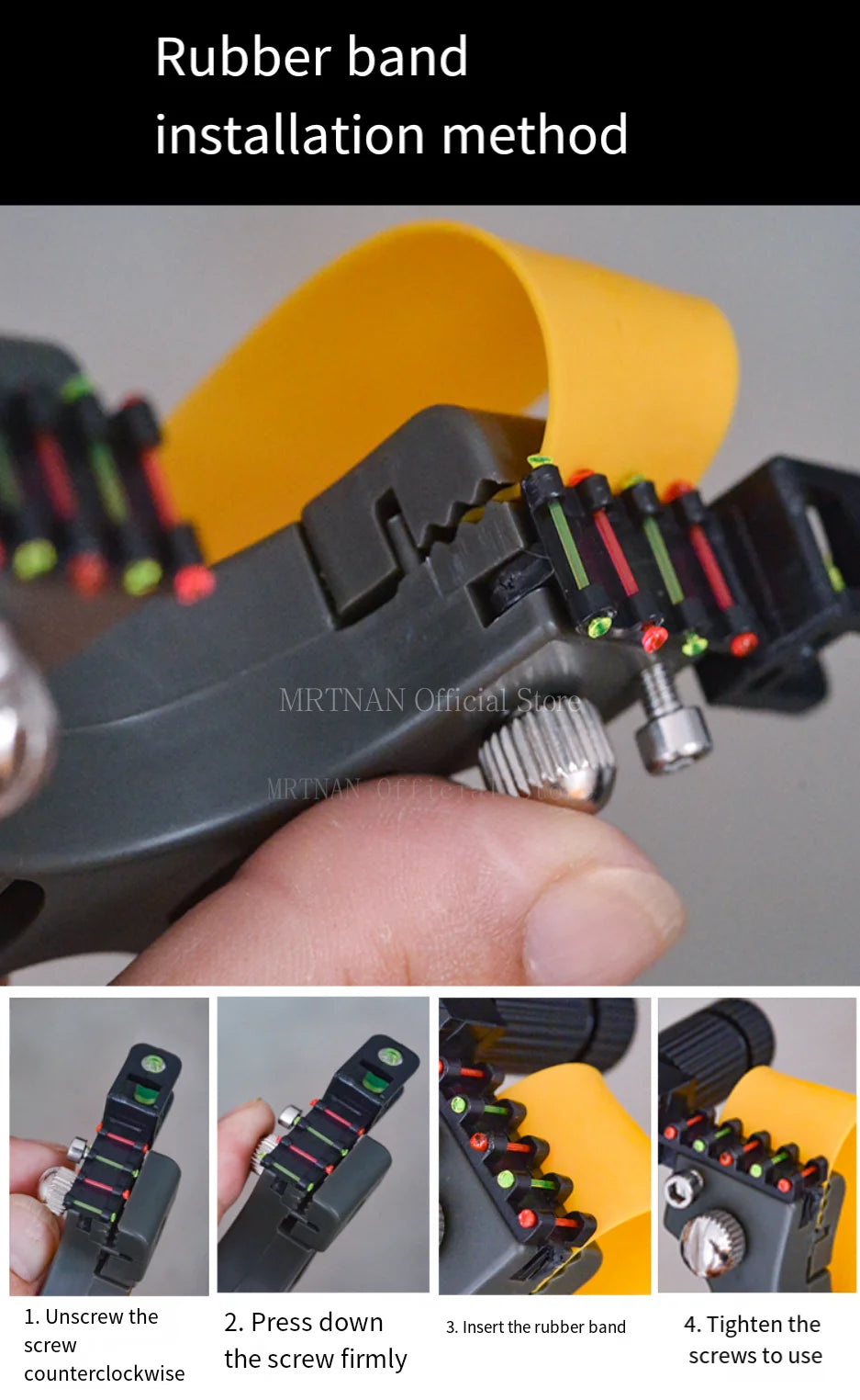 High-power Hunting Laser Resin Slingshot with Rubber Band Outdoor Sports Hunting Shooting Catapult