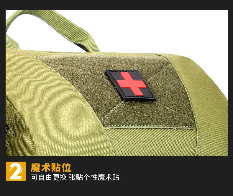 Tactical Medical Backpack MOLLE First Aid Rescue Pack with Removable Internal Organizer for Outdoor Emergency Hiking Camping
