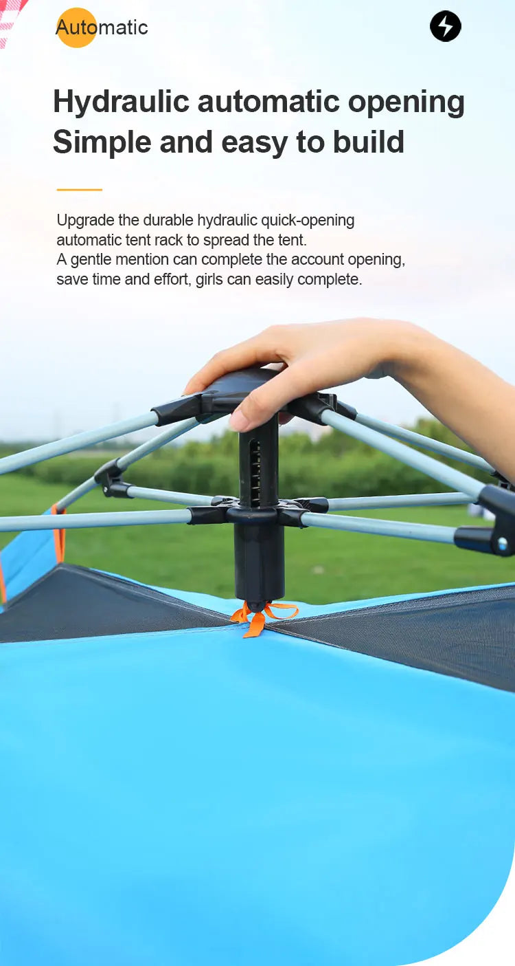 Factory Outlet New Pattern Custom Oem Easy One Touch Tents Outdoor Automatic Camping Tent Camptown Tent