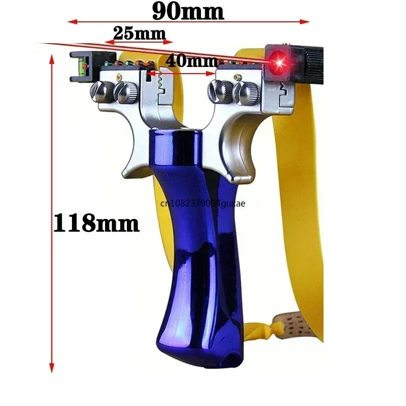 Professional Hunting Slingshot Tirachinas With Level High Precision Instrument For Outdoor Catapult Balls Laser Aiming Shooting