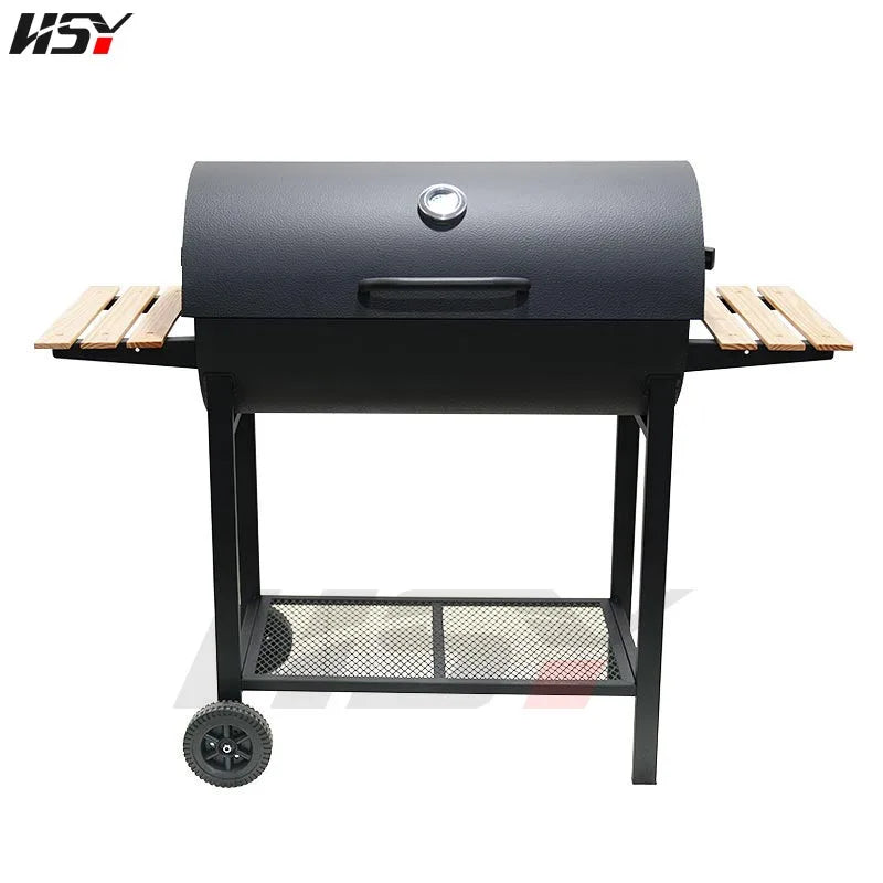 Household Charcoal Stove Outdoor American Barbecue Grill Outdoor Camping Baking Charcoal Grill Fish Grill Charcoal Smoke Grill