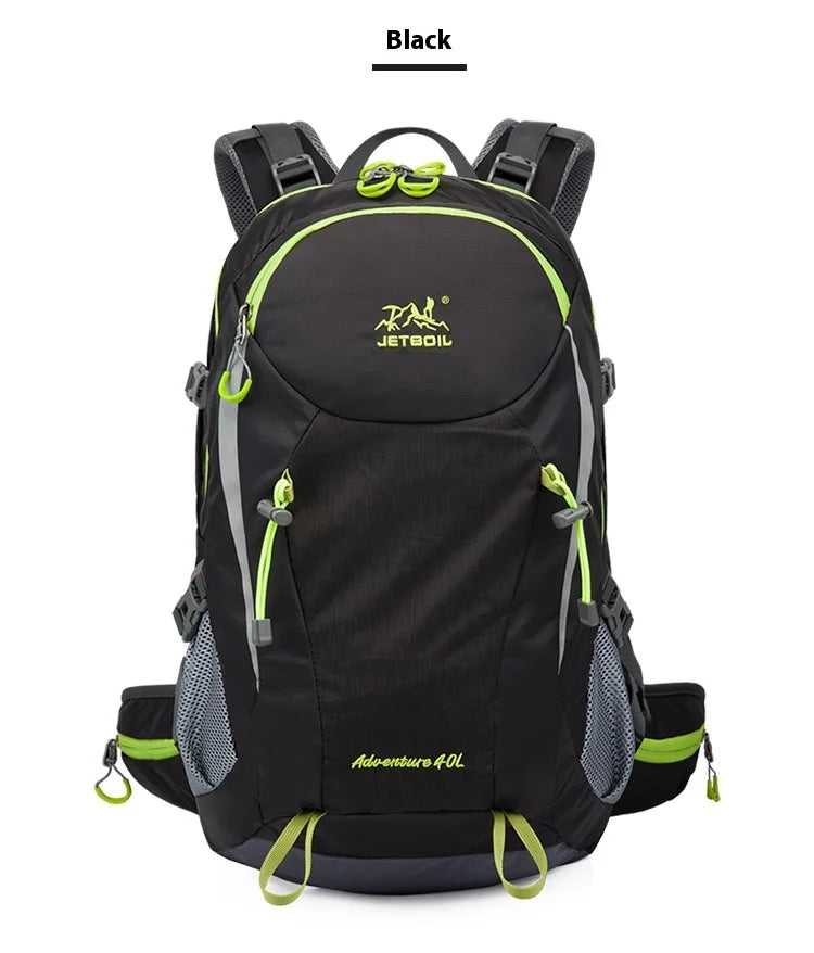 40L Splicing Style Backpack 450D Nylon Travel Bag Men Outdoor Backbag Multifunctional Hiking Mountaineering Backpack