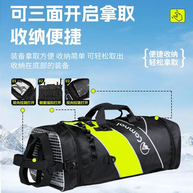 55L Outdoor Climbing Equipment Rope Bag, 1680D Oxford Cloth Waterproof And Wear-Resistant, Rescue Equipment Storage Bag,P896