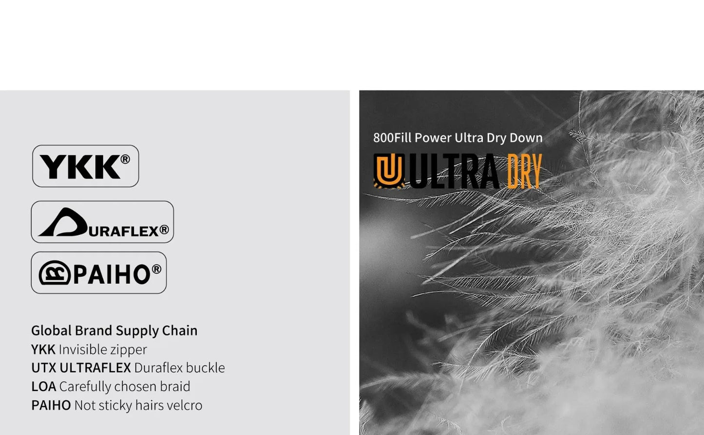 AEGISMAX AIR Ultra Dry Down Sleeping Bag Mummy Type Lightweight for Spring ＆ Autumn Outdoor Camping Hiking Tourist 10D 800FP