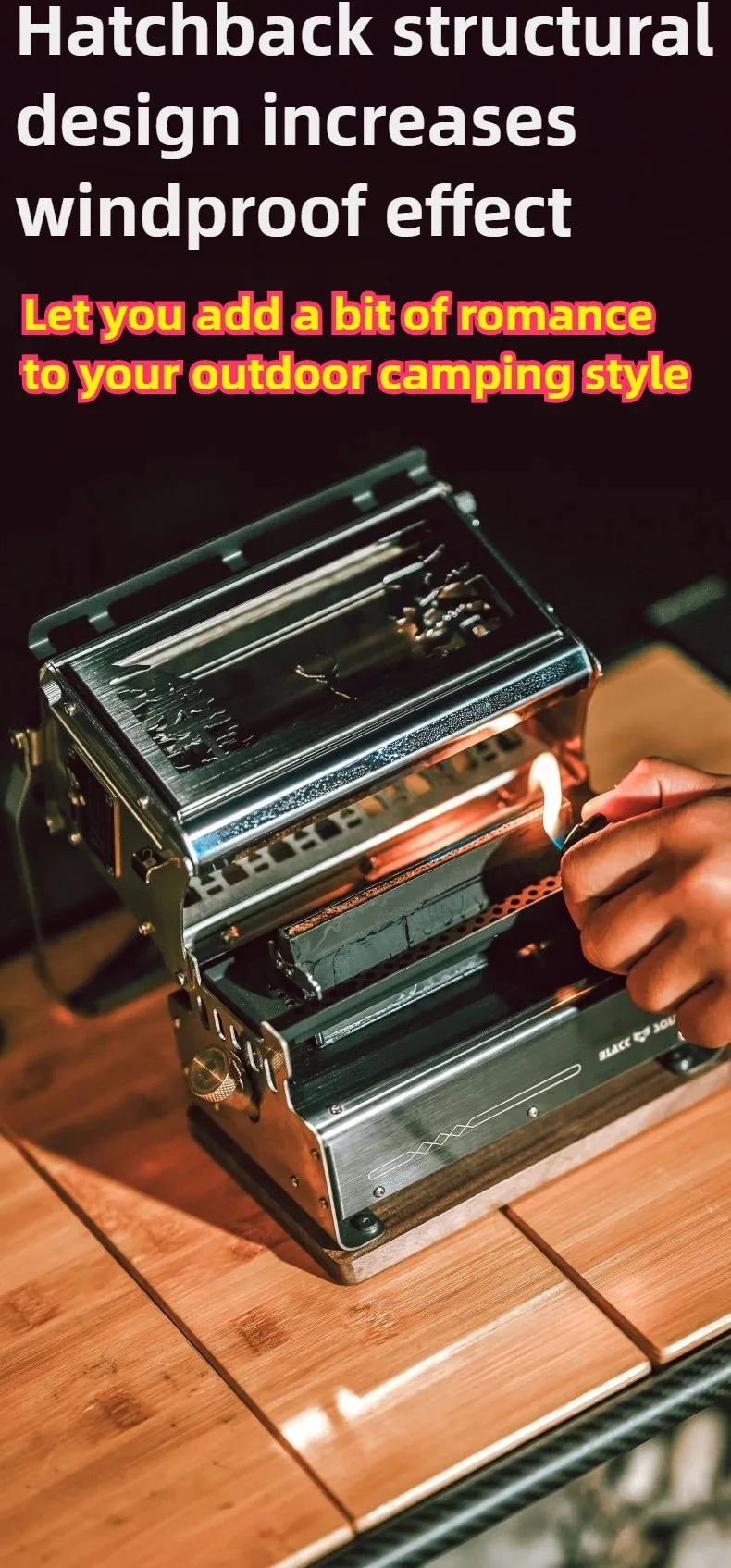 Portable Oil Lamp Stove Portable Outdoor Retro Camping Kerosene Lamp Camping Supplies Alcohol lamp