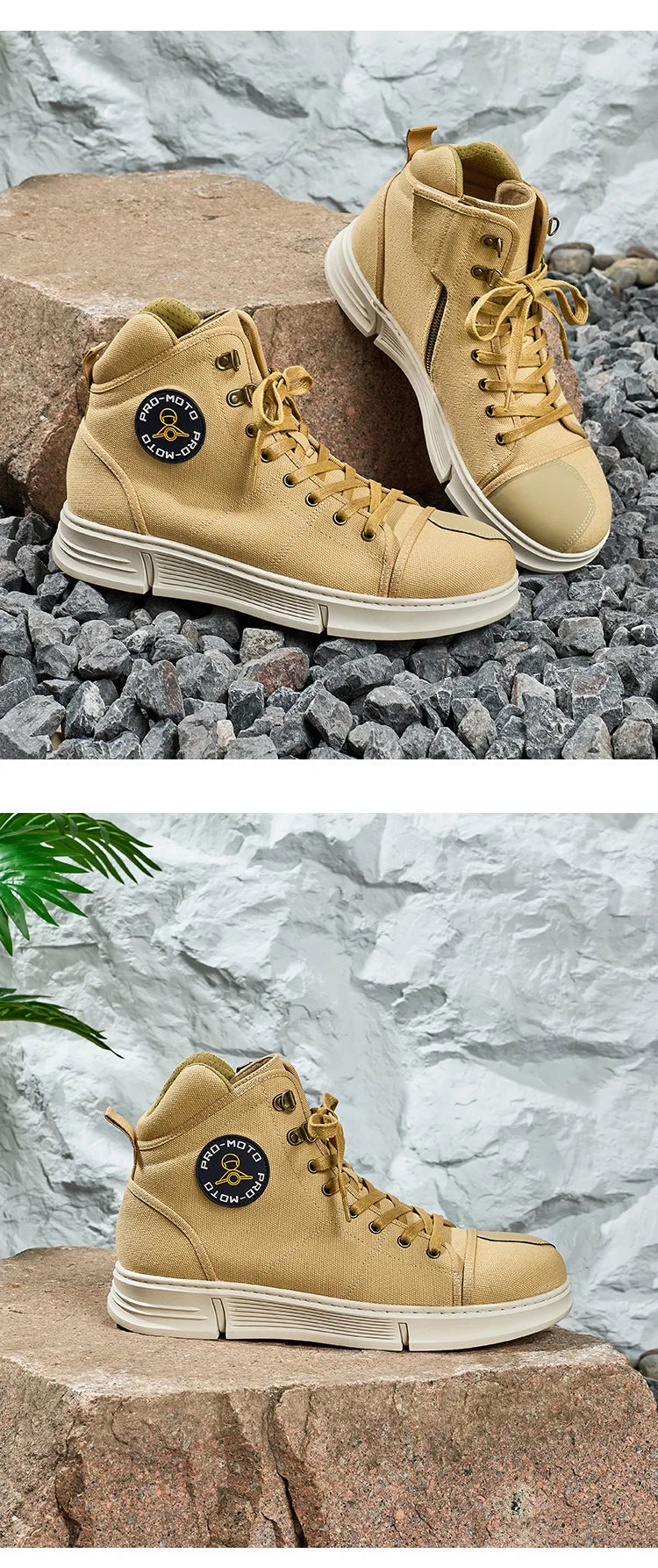 Motorcycle Shoes Men Water Proof Riding Boots Casual Flat Shoes Anti-collision Protection for Outdoor Cycling Sports Sneakers