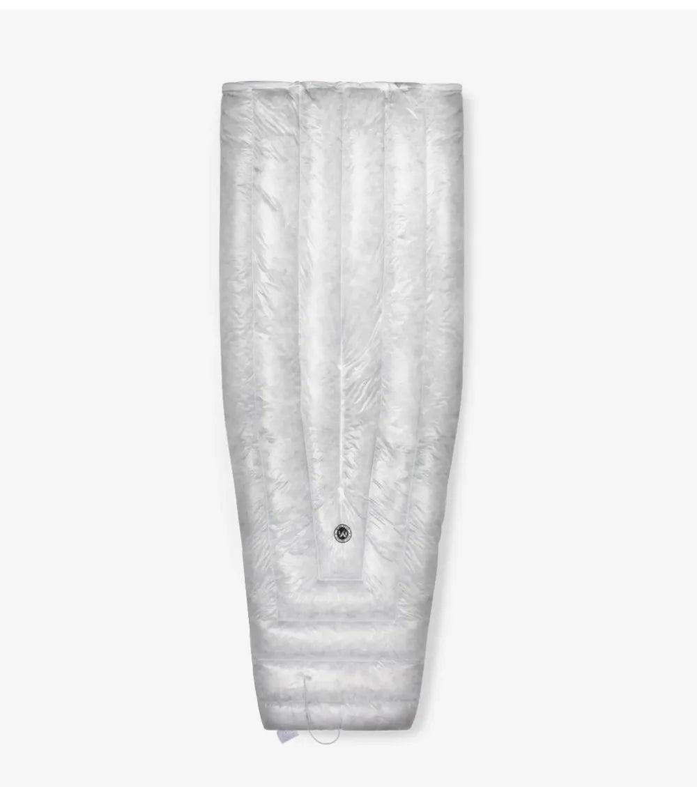 AEGISMAX Wind Hard Tiny Goose Down Sleeping Bag, Ultralight Wearable Quilt for Outdoor Camping, Hiking, Backpacking, Gray,800FP