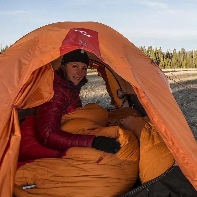 Lightweight Winter Feather Duck Down Sleeping Bag 800g Fill for Camping Hiking