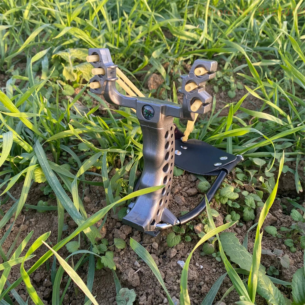 Outdoor Shooting Fishing Slingshot Hunting Arrow Darts Catapult With Rubber band Fishing reel/ Tactical game protective gloves