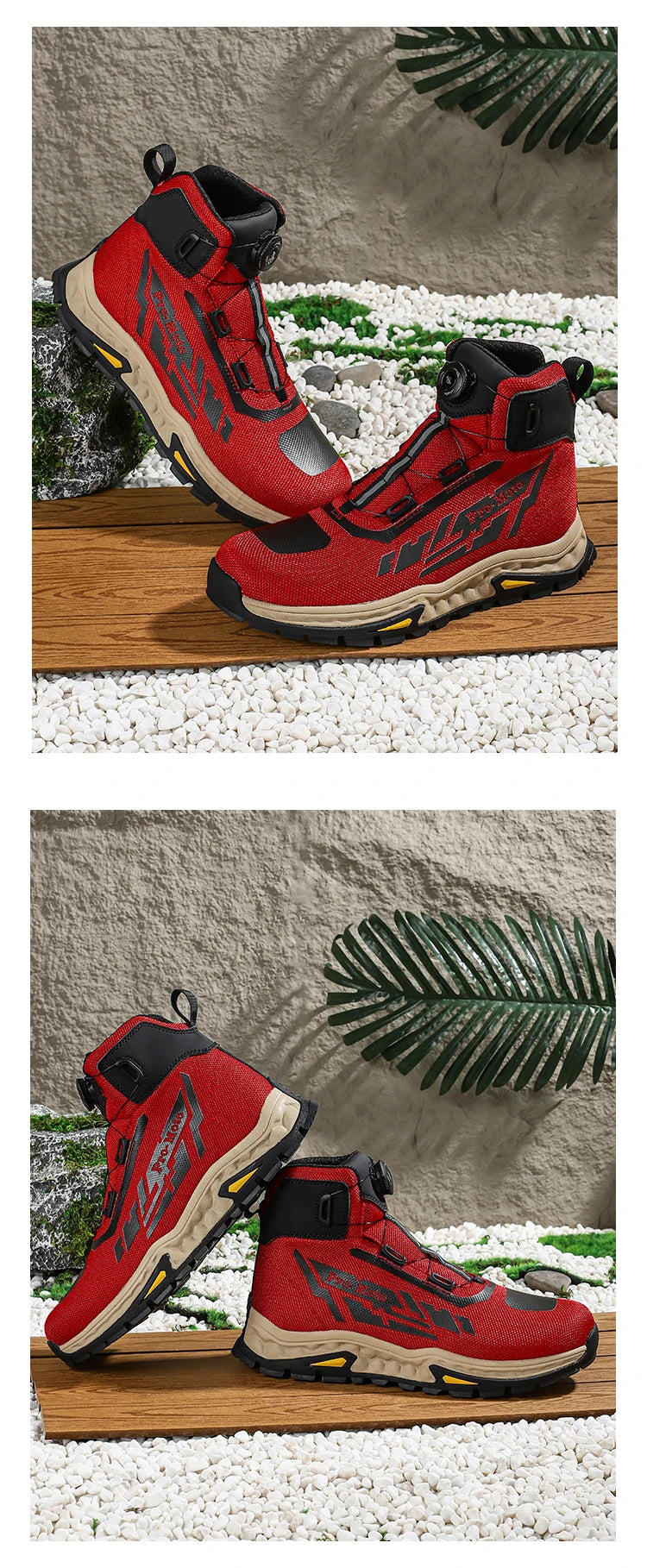 Men Motorcycle Boots Anti-Fall Motorcycle Boots Men Wear-Resistant Motorcycle Shoes Breathable Motorbike Boots  For 4 Season