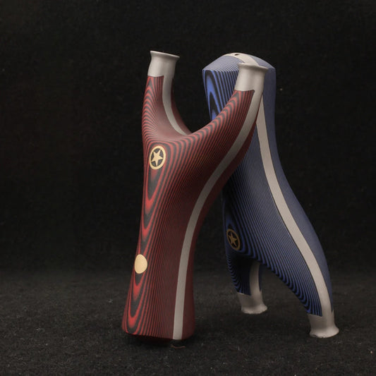 Powerful Titanium Steel + G10 Patch Slingshot Set Smooth Support Head Five-star Catapult Hunting Bow Outdoor Shooting Sport Tool