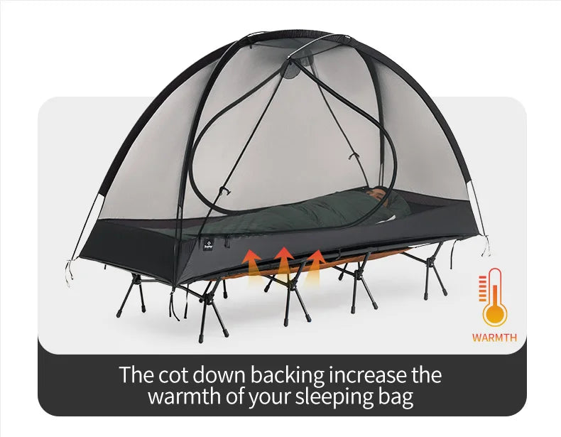 Thous Winds Camping Cot Down Winter Waterproof Sleeping Bag Down Camping Cot Down Backing Fit with Helinox Cot Camping Supplies