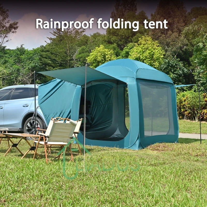 Durable UV Resistant Car Rear Extension Tent Waterproof Sunshade Outdoor Camping Picnic Auto Back Tent for Road Trip Adventure