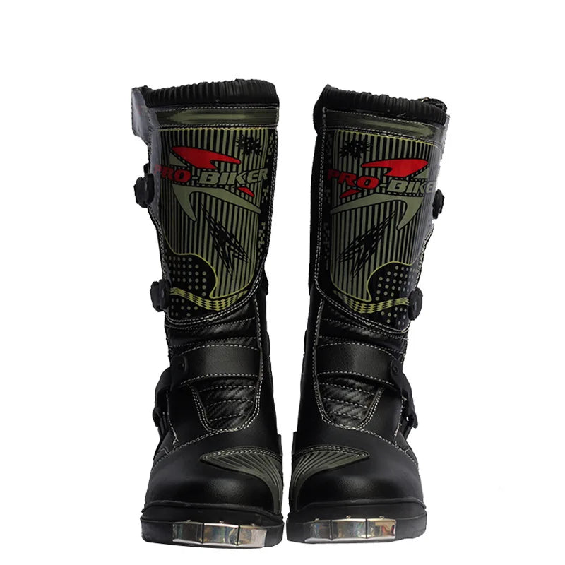 Motorcycle Riding Racing Boots Rain Professional Boot Men Women Crash Fall Protection Off-Road Motorbike Shoes Botas Motocross