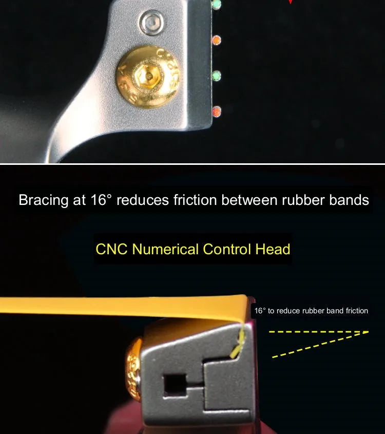 Slingshot Hunting Titanium Alloy TC21 Catapult with Rubber Band Set Professional Outdoor Shooting Games Accessories Adult Toys