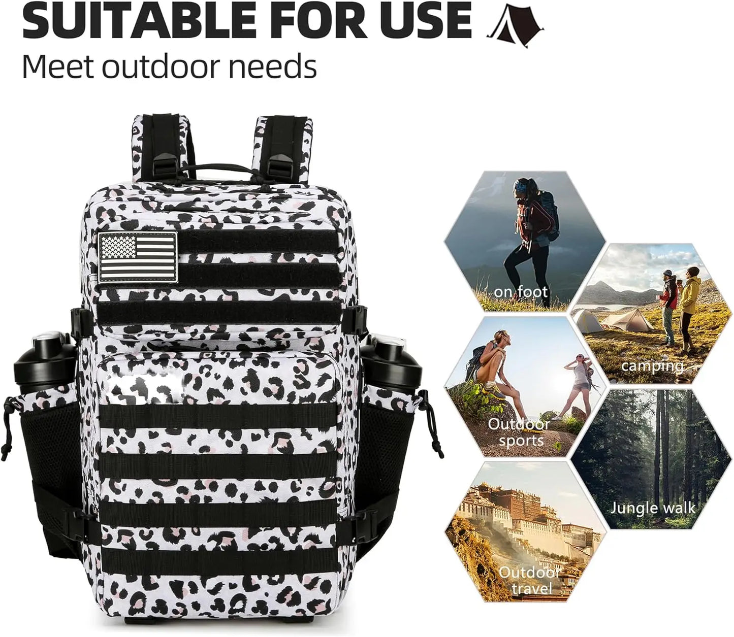 20L 45L Tactical Backpack Bag 3 Days Assault Outdoor Backpack Travel Waterproof Climbing Rucksack Camping Hiking Hunting Mochila
