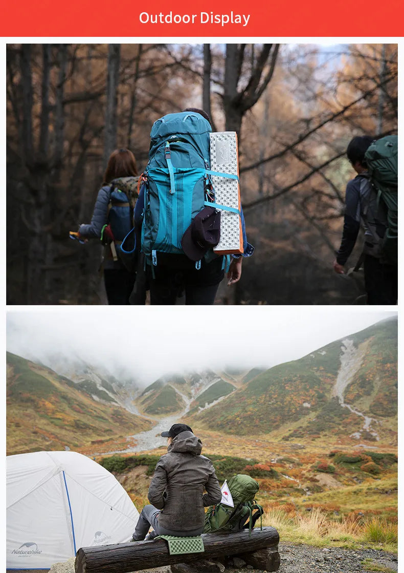 Naturehike Outdoor Hiking Bag Professional Large Capcity Backpack Suspension System Camp Climbing Backpack With Waterproof Cover