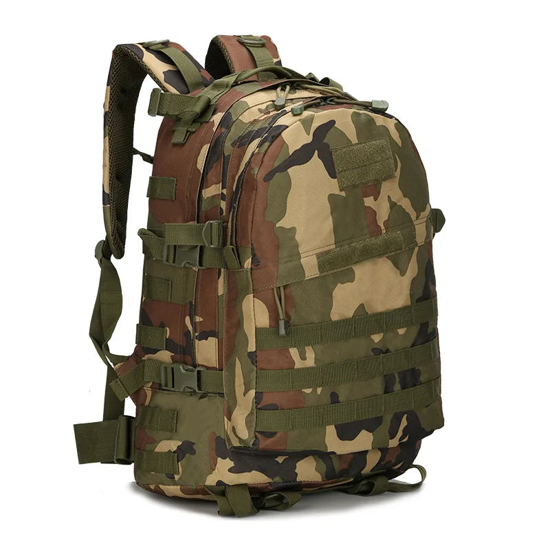 Upgraded 3D Bag Camouflage Mountaineering Bag Tactical Backpack Outdoor Camping Travel Bag