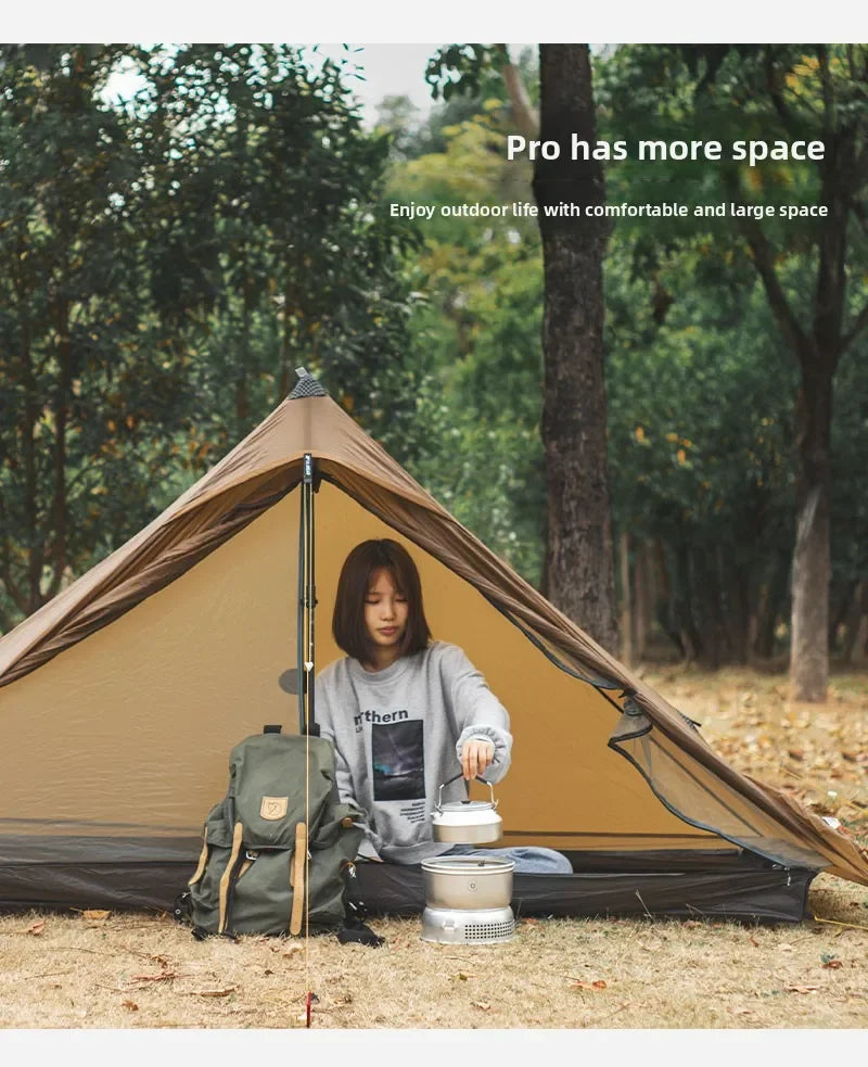 3F UL GEAR LanShan 1 pro Just 690 Grams 1 Person Outdoor Ultralight Camping Tent 3/4 Season 230*80*125CM Two Side Camping Tent