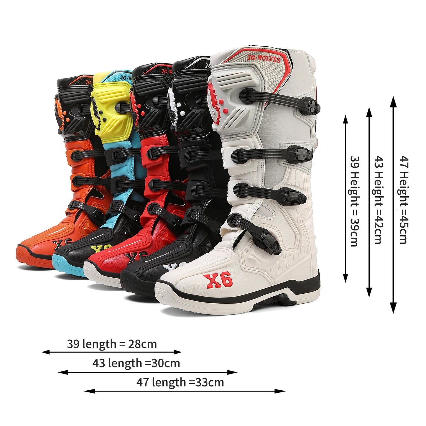 JG · WOLVES/Nine-strand Wolf Off-Road Motorcycle Riding Shoes Rally Forest Road Boots Men's Anti-Drop Knight Equipment