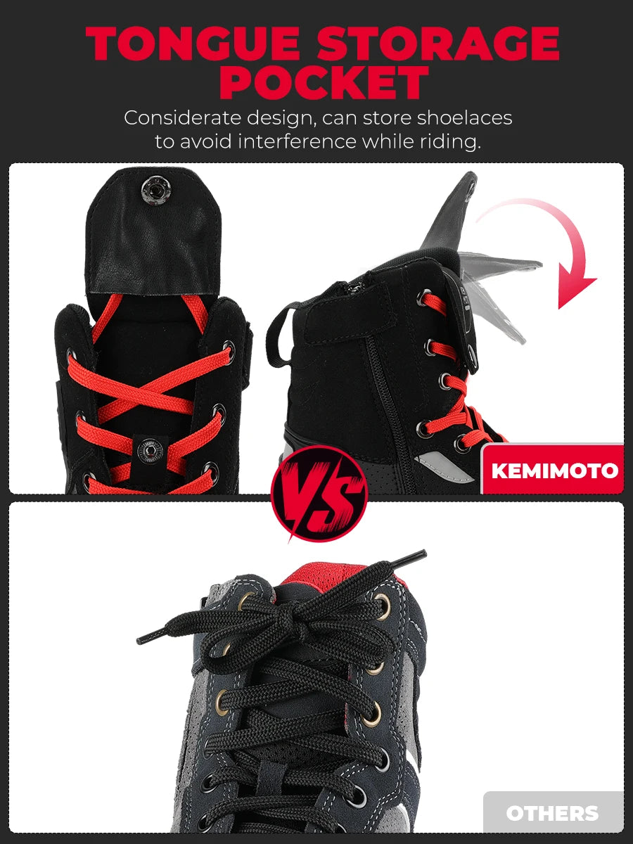 Motorcycle Boots Men High-top Shoes Summer Professional Riding Casual Anti-collision Anti-slip Cycling Protection Equipments