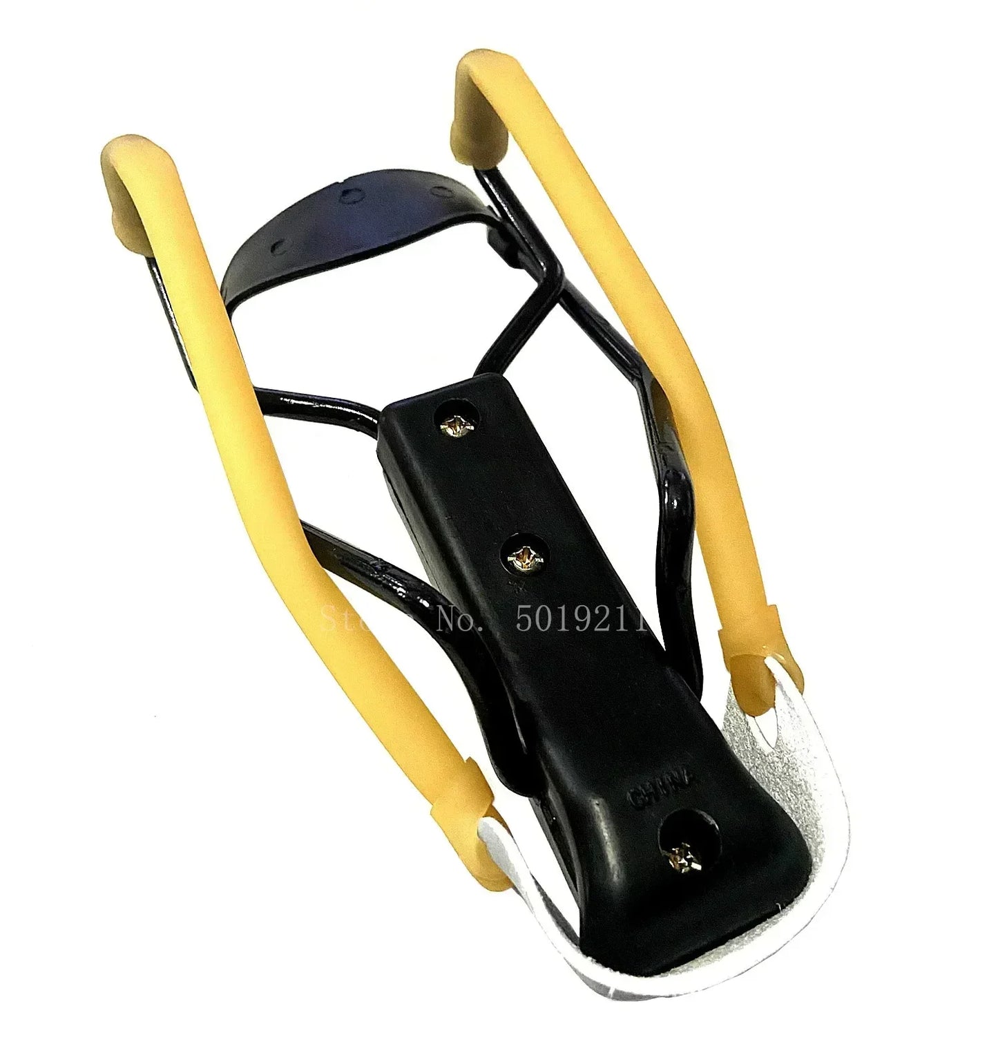 Outdoor professional shooting hunting catapult with wrist elastic rubber strap powerful shooting slingshot metal material toy