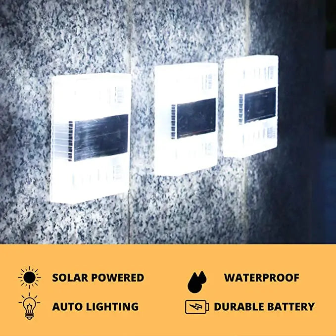 Solar 6LED Outdoor Light Solar Lighting Sensor Lamp Streetlights Exterior Garden Decoration Garland Waterproof Solar Wall Light