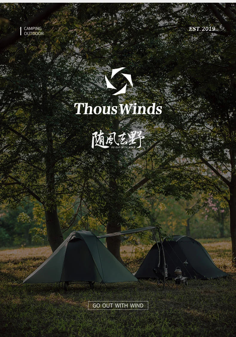Thous Winds Taurus Solo Tent, Ultralight Hiking Camp, Solo Backpack Tent, Outdoor Cot Tent, 15D Nylon Ripstop Both Side Silicon