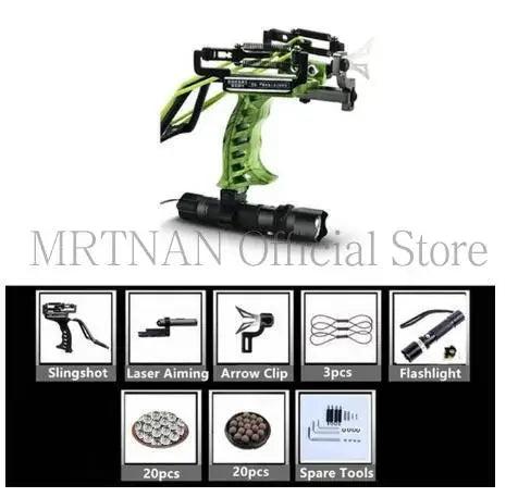 Green/Red Laser Slingshot Black Red Hunting Bow Slingshot Fishing Outdoor Powerful Slingshot Catapult Slingshot Shooting Caza