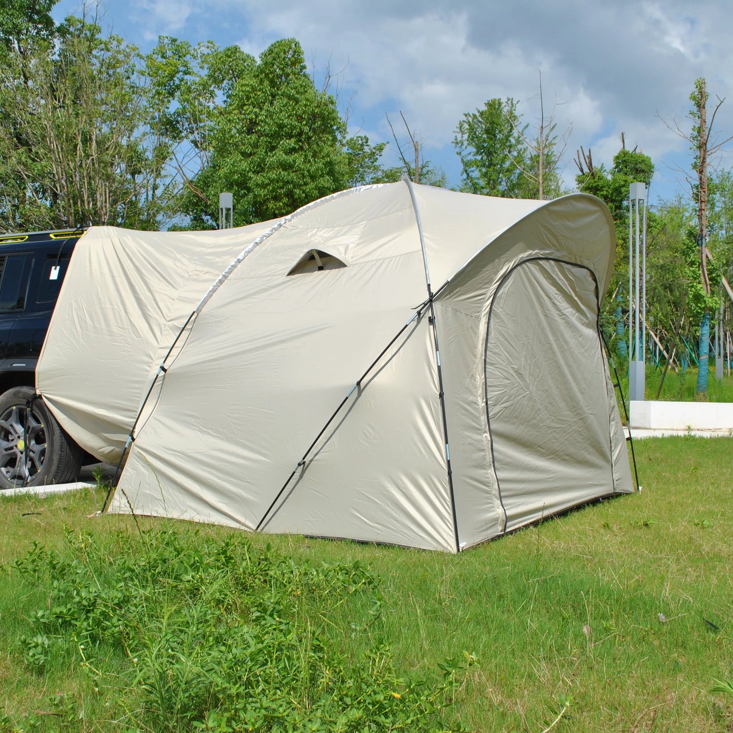 6 Person SUV Tent for Camping Double Layer PU3000mm Waterproof UPF 50+ UV Protection Electric Vehicle Car Tent Multi-use