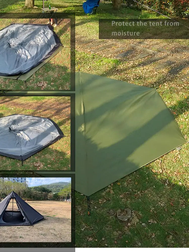 4.1x4.1m Large Camping Mat Hexagon Octagon Waterproof Ground Sheet Footprint Picnic Mat Big Tarp Awning Shade Beach Travel Mat