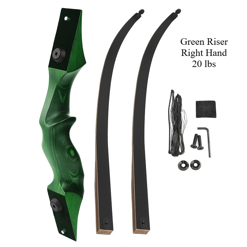 60inch Black Hunter Recurve Bow Right/Left Hand Traditional Beauty Hunting Reflection Bow And Arrow Outdoor Shooting Wooden Bow