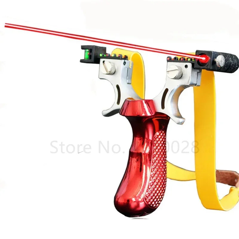 Hunting Slingshot High-power Laser Aiming Slingshot Outdoor Sports Shooting Game Practice Using High Precision Catapult